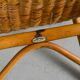Pair of bamboo and rattan armchairs from the 1950s