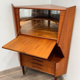 Scandinavian corner unit in teak, Danish design