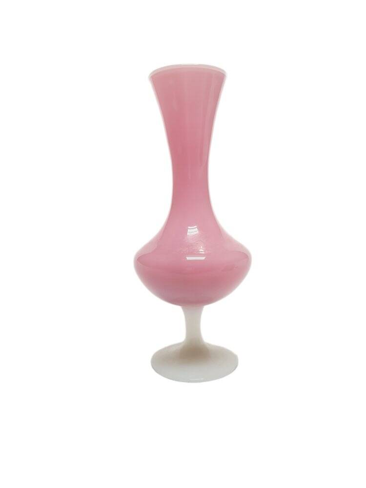 Vase en verre attribué à Stelvia pour Empoli, Italie, années 1950