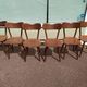 Lot of 6 wooden bistro chairw German