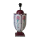 Ceramic lamp stand with floral pattern of Art Nouveau inspiration, 1960-1970