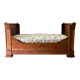 Cherry wood boat bed with bedding