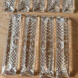 Set of 11 crystal knife holders