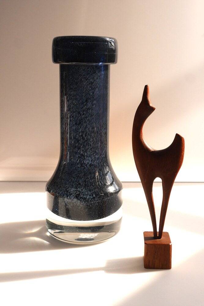 Modern Scandinavian art glass vase from Borgström Åseda