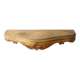 Shelf in wood and gold paint