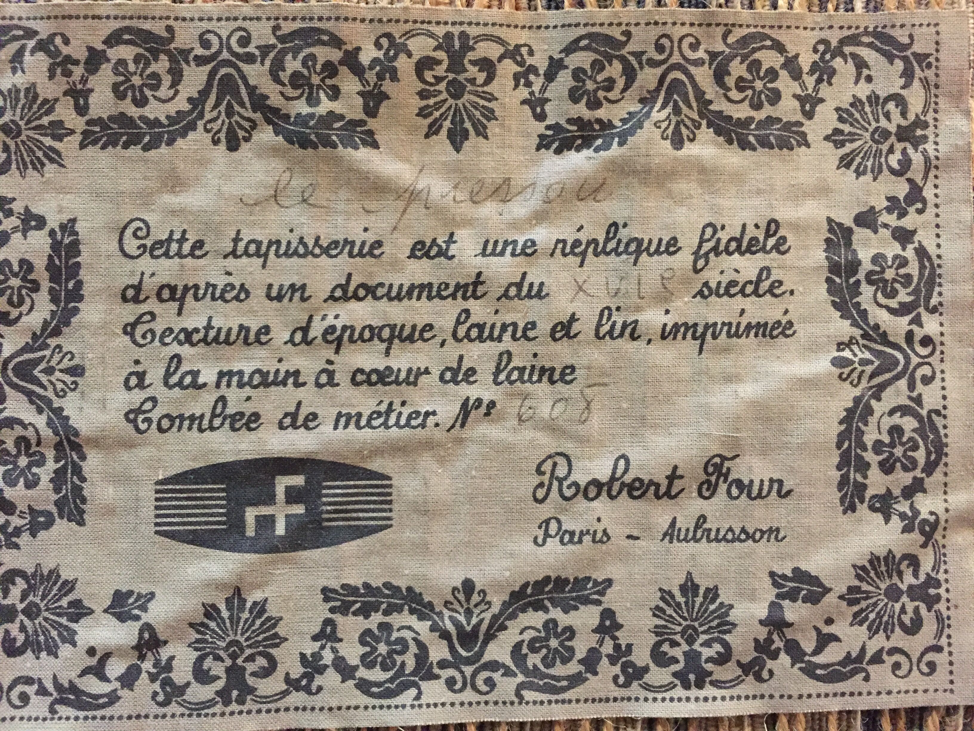 Aubusson tapestry