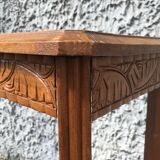 Saddle or wooden accent table Art Deco