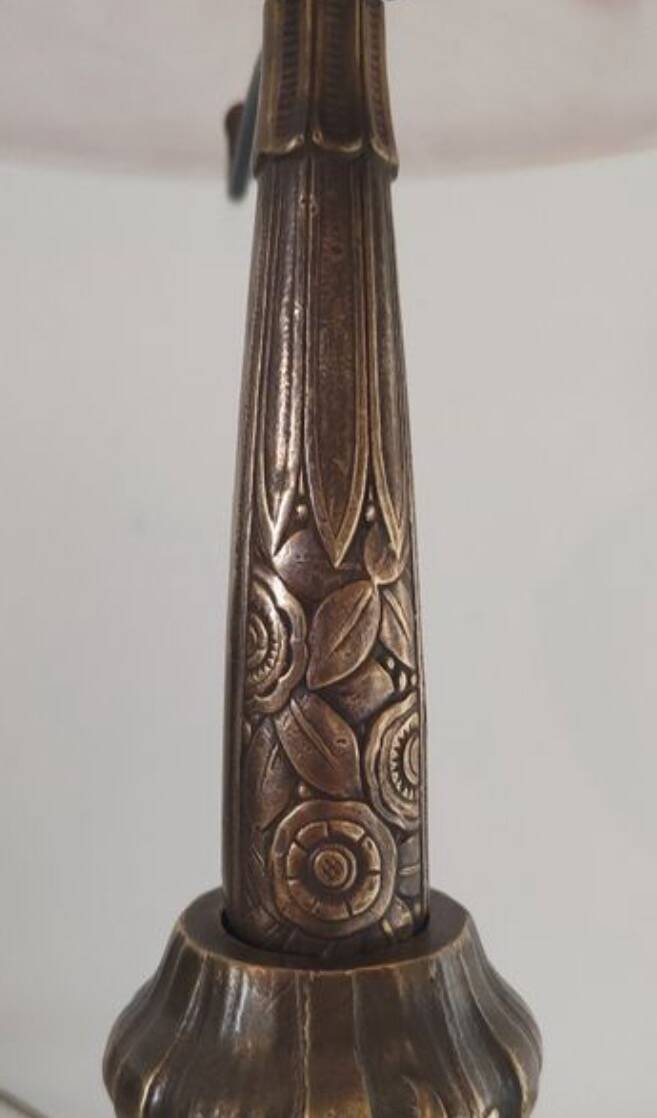 Art Nouveau lamp 1950 signed Paris Stars