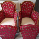 pair of shepherdess armchairs