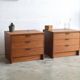 Bedside tables or small Scandinavian chest of drawers 61cm