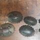 6 ashtrays hedgehog vintage