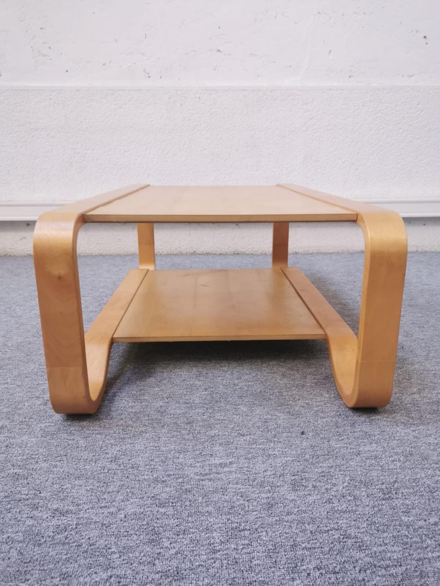 Large light wooden coffee table