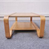 Large light wooden coffee table