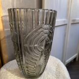 Moulded glass vase