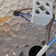 Space Age Staff ceiling light with bubbled glass