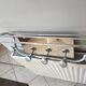 50s aluminum coat rack