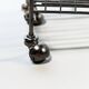 Vintage Chrome Record Holder on Wheels