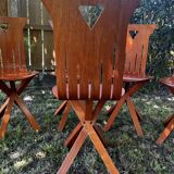 Designer wooden chairs