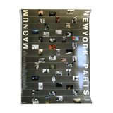 Affiche original offset lithographie danne Paris nyc 81 Magnum photo XLarge vintage