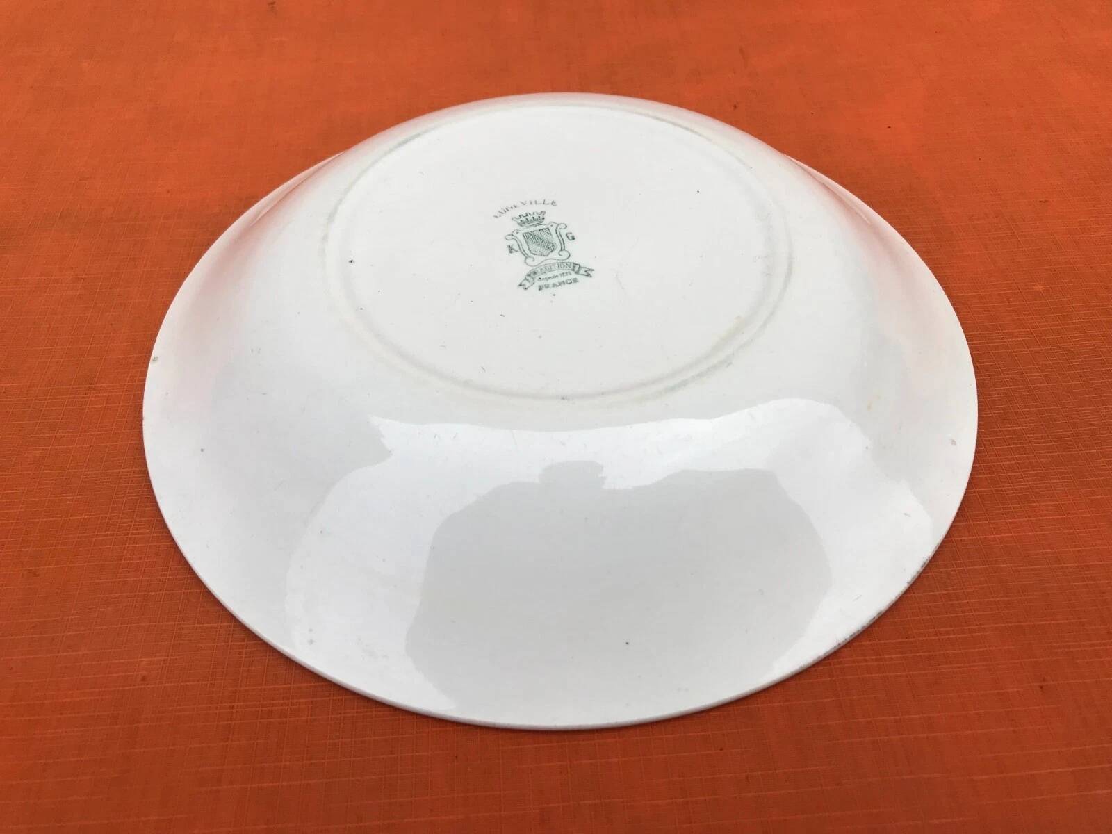 Hollow plate Faïence Lunéville France K&G (Keller Guérin) Tradition