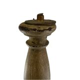 Patina wooden baluster lamp base