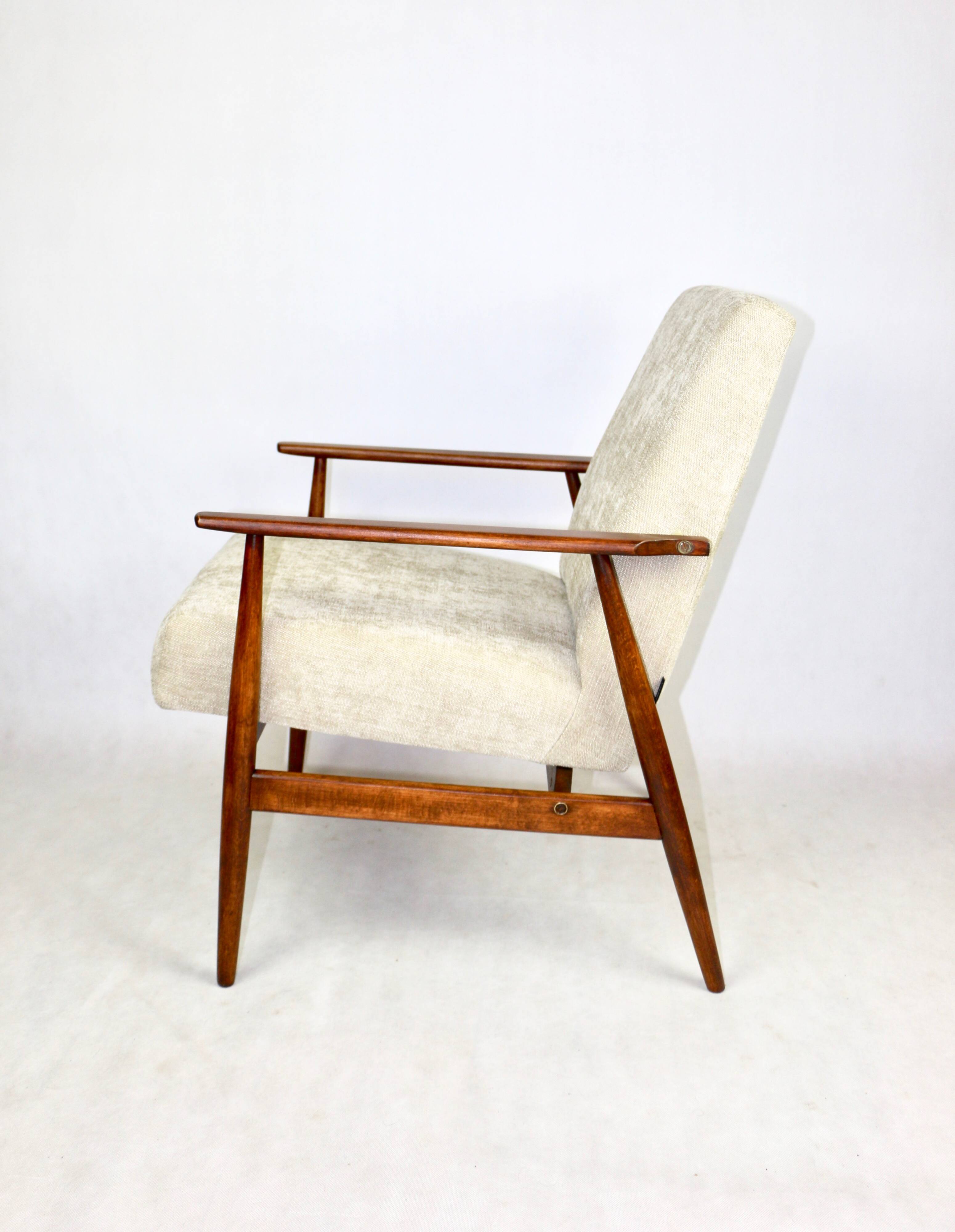 Armchair 'Lis', 1970s beige design by Henryk Lis