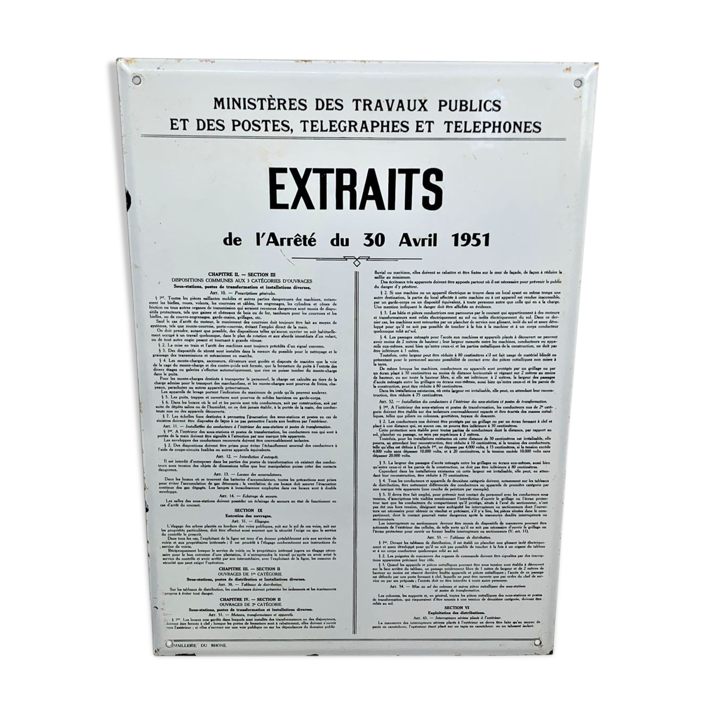 PTT - LA POSTE - TELEPHONE 1950
