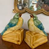 Ceramic Bird Bookends