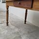 Table de ferme rustique en chêne massif style Louis Philippe -1m84