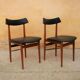 Vintage Scandinavian teak and skai chair