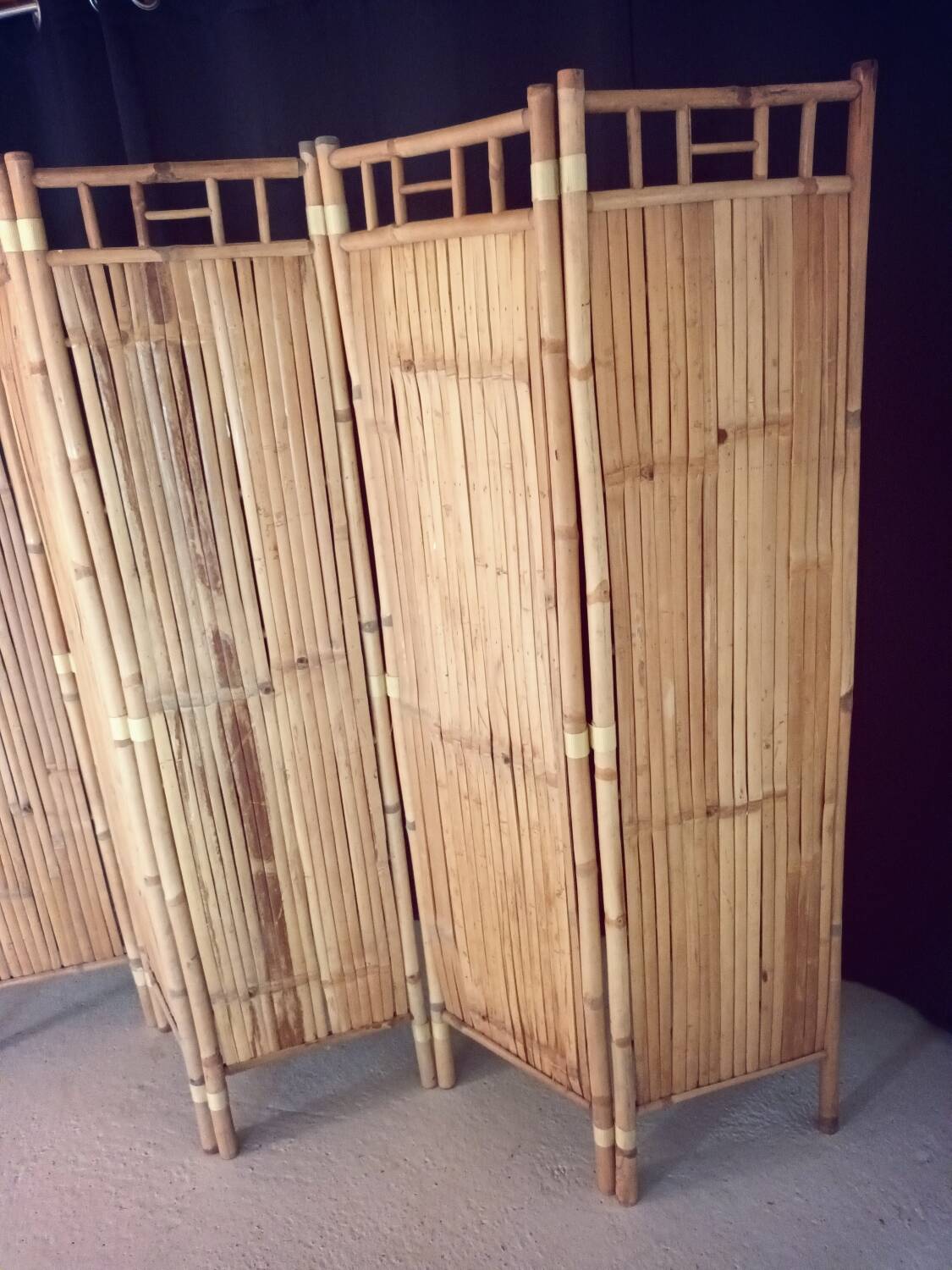 Vintage bamboo screen