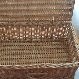 Wicker suitcase