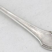 Ravinet d'Enfert 6 silver-plated moka spoons Minerva, Art Deco fluting