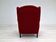 50s, Danish design, refurbished chair, furniture wool, mahogany wood