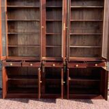 Mahogany bookcase 10 doors