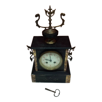 Old clock bell ringing - Napoleon III marble and brass
