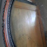 Miroir ovale au nitrate d'argent XIXème