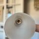 Vintage Italian Diabolo Glass Pendant Light