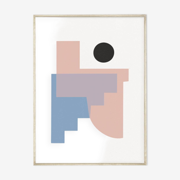 Sensation, édition limitée, affiche d'art abstrait minimaliste