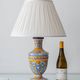 Vintage Talavera Table Lamp, Hand-Painted Ceramic, Spain