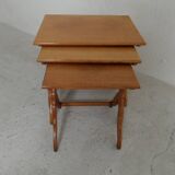 Vintage nest of 3 sidetables mimiset
