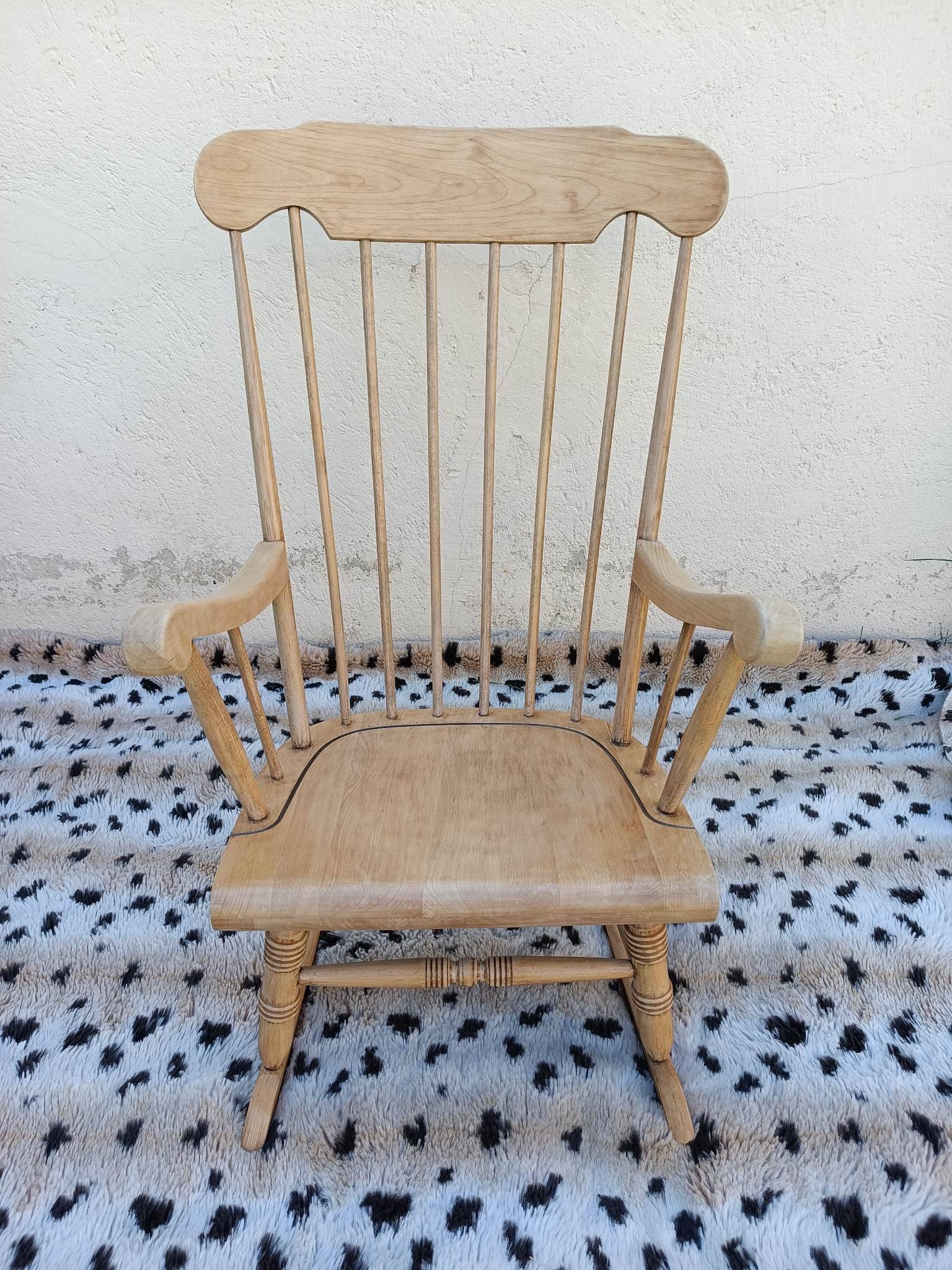 Wooden rocking chair