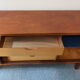Danish teak sideboard of the 60s with accordion doors