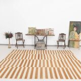 8x10 Beige & Bronze Contemporary Kilim Rug, 229x311Cm SK 35061