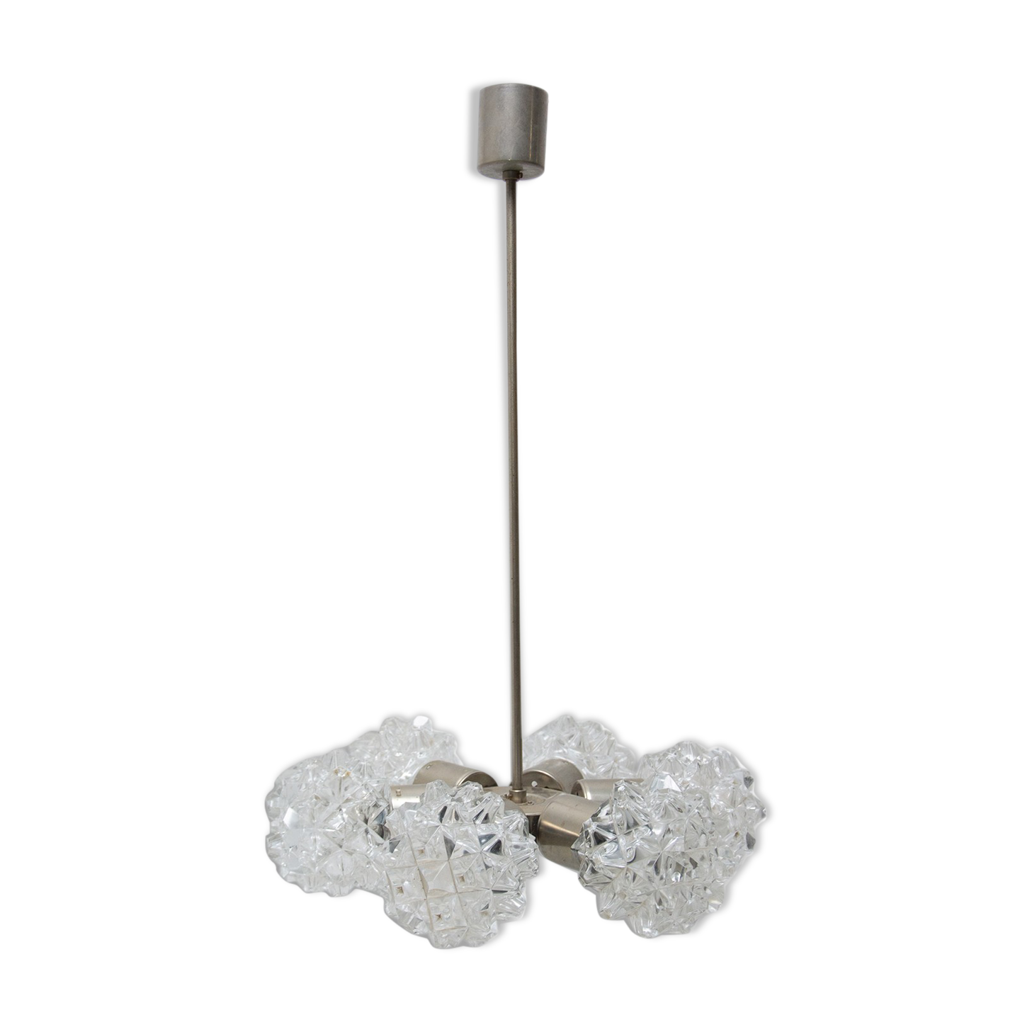 Cut glass pendant chandelier for Kamenický Šenov, 1970´s