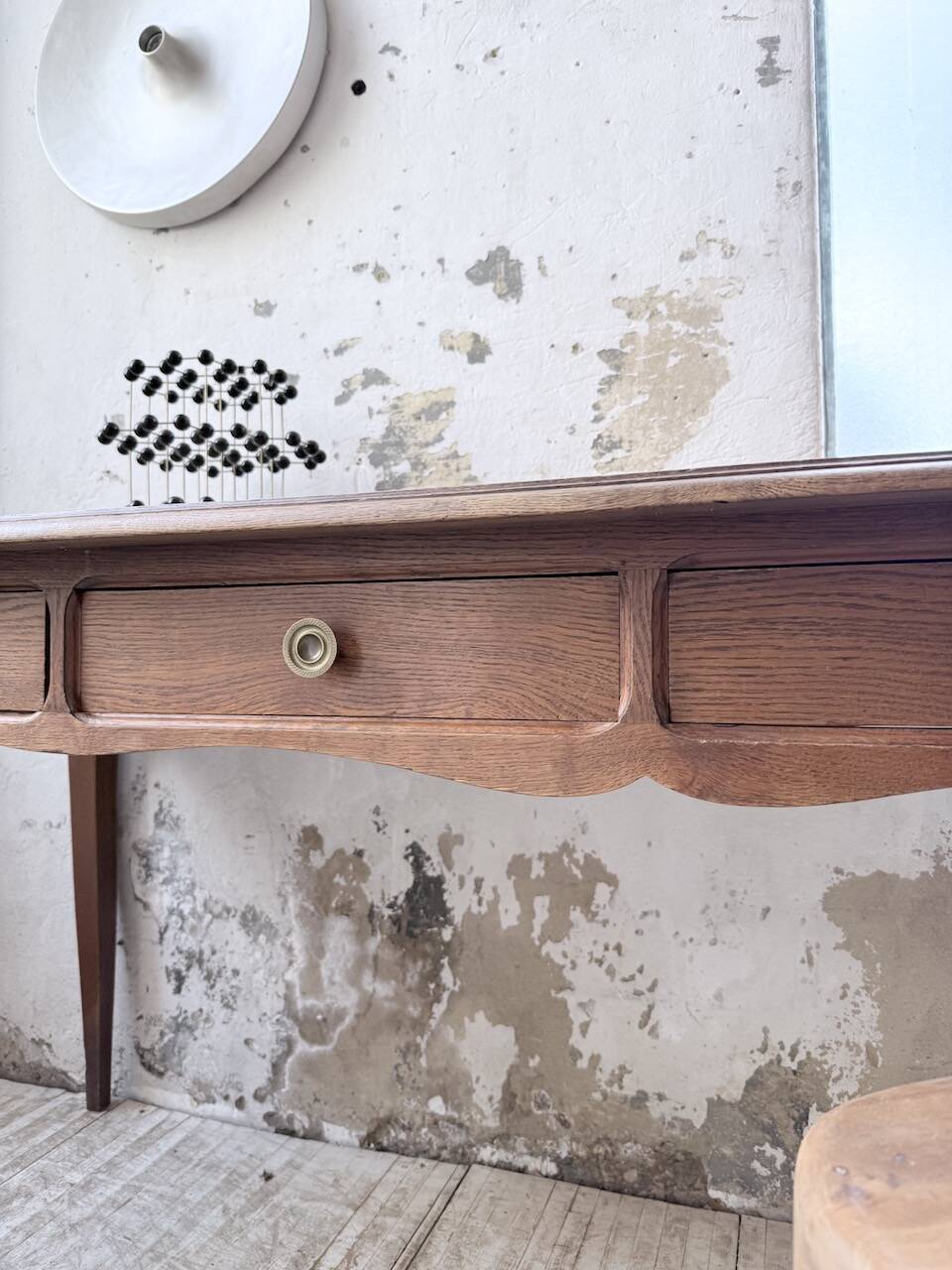 Console bureau en chêne 1960