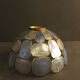 Blue mother-of-pearl hanging lamp