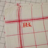 Lot of 2 monogrammed tea towels