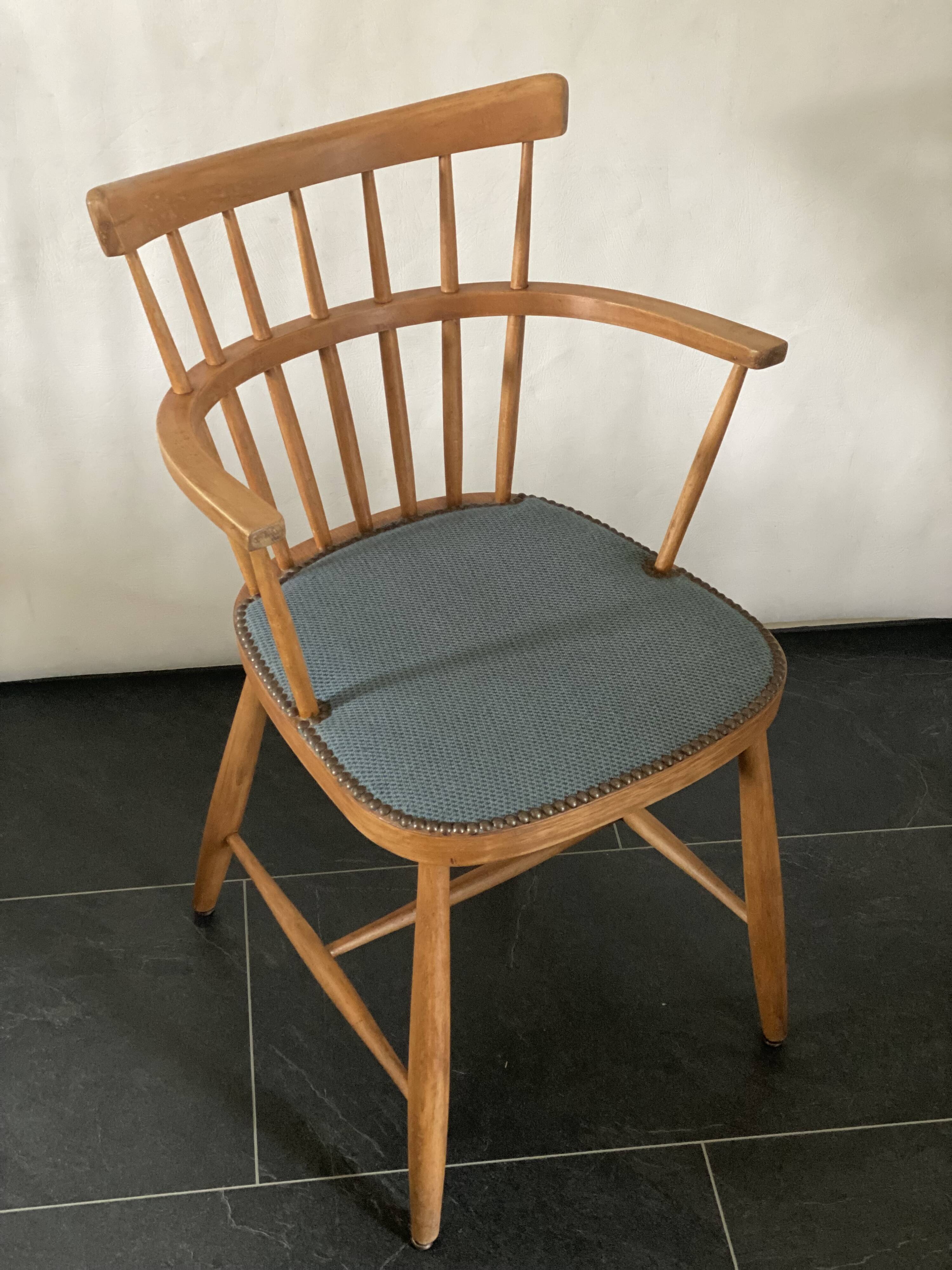 Chaise de bureau par Helmut Lubke du milieu du siècle