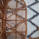 Rattan bench from the 1960s